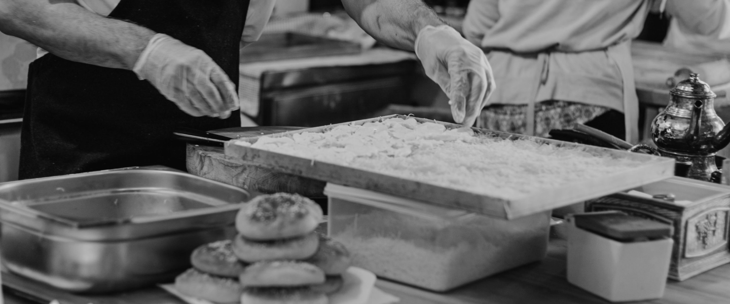A chef preparing fries